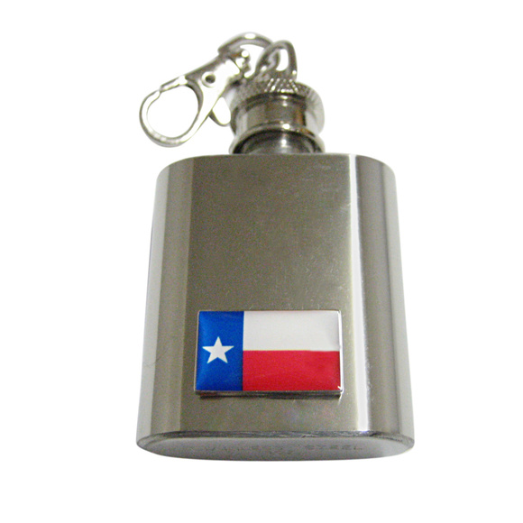 Texas Flag Pendant Keychain Flask - Picture 1 of 1
